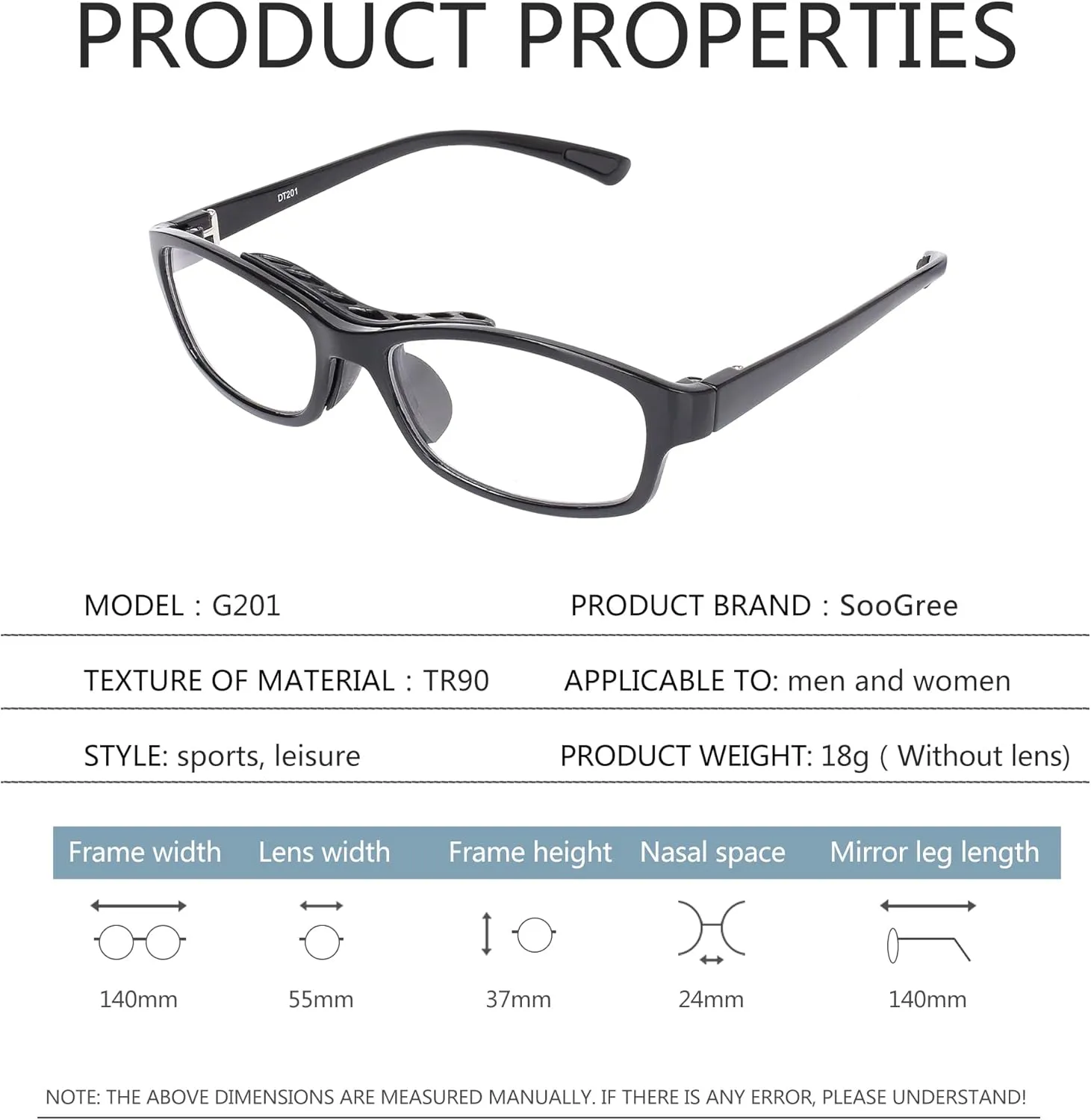 Sports Goggles Glasses Football Soccer Safety Glasses Goggles Adjustable Strap Interchangeable Temples for Men Youth