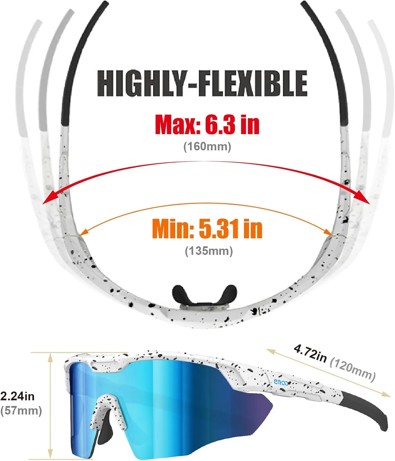 Sports Shades XL Sunglasses for Men Baseball, Running Cycling Volleyball MTB Outdoor Recreation Gifts Padel Beach Tennis