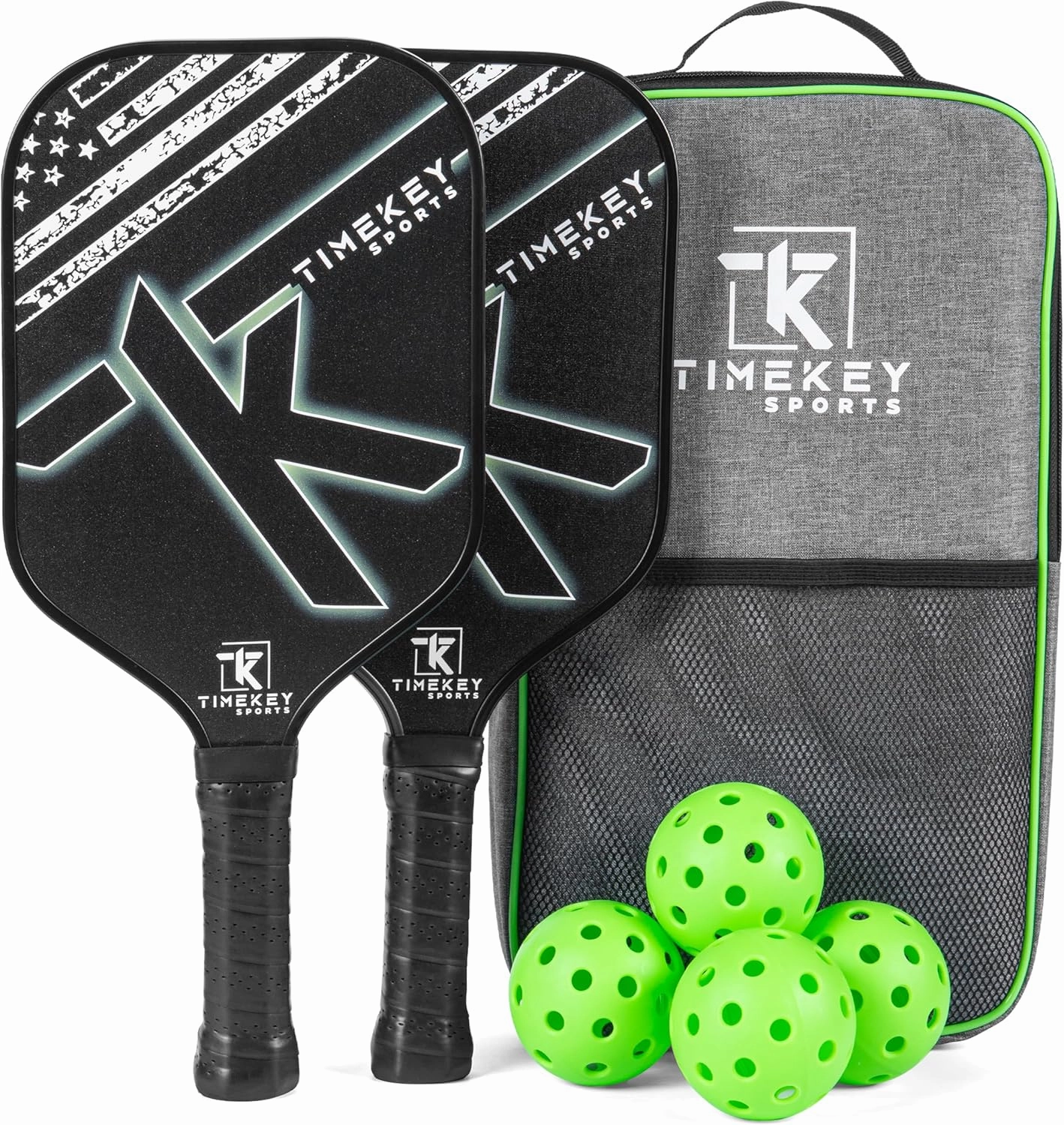 Sports Pickleball Paddles Set with Reinforced Carbon Fiber Surface and Comfort Grip – Pickle Ball Rackets with T700 Raw Carbon Fiber & Honeycomb Polypropylene Core