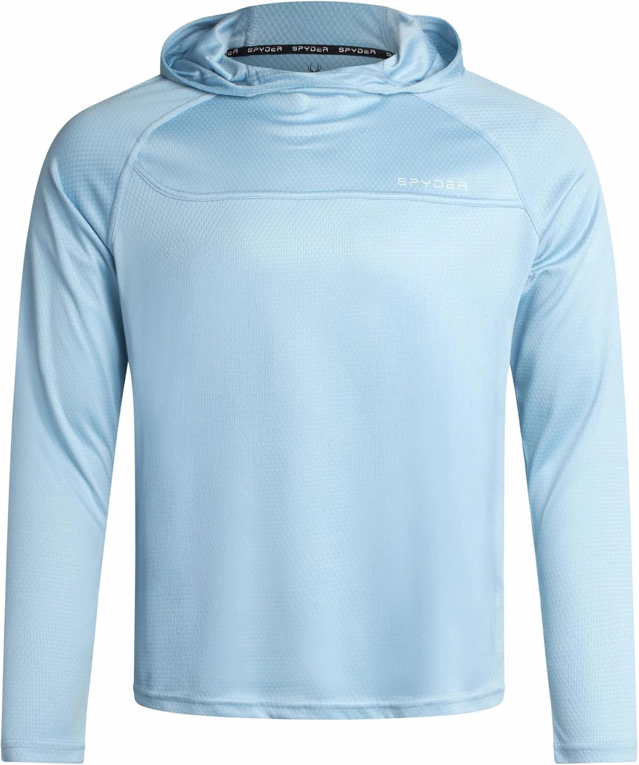 Spyder Mens Rash Guard Long Sleeve Sun Hoodie Shirt - UPF 50  UV Protection Quick Dry Moisture Wicking Fishing & Swim Shirt