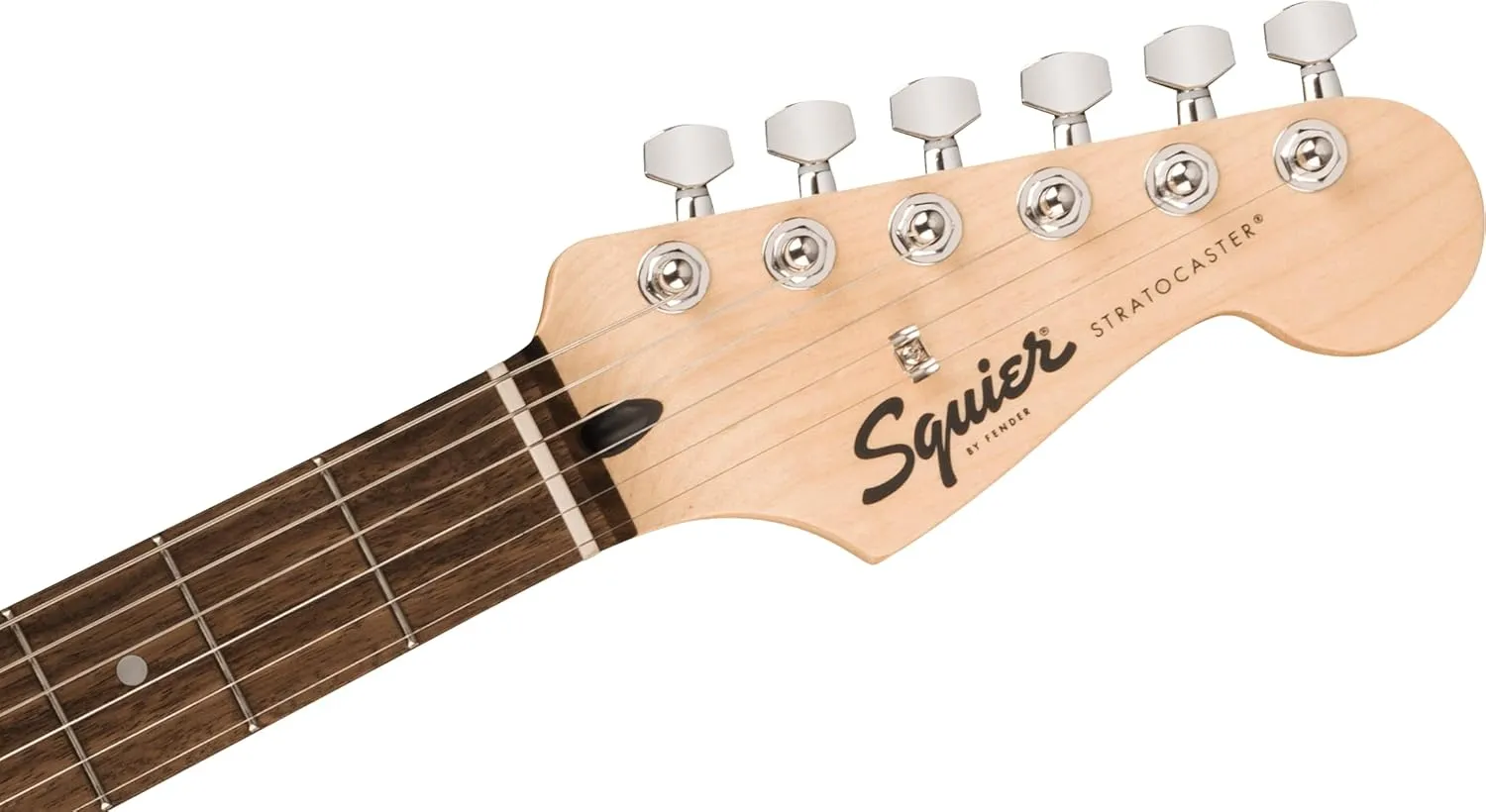 Squire Sonic Stratocaster HT H Electric Guitar, Black, Laurel Fingerboard, Black Pickguard