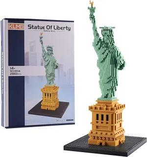 Statue of Liberty Micro Blocks Building Sets Mini Bricks Building for Adults, New York Famous Landmark Architectural Model Toys for Kids Age of 14  2810 PCS