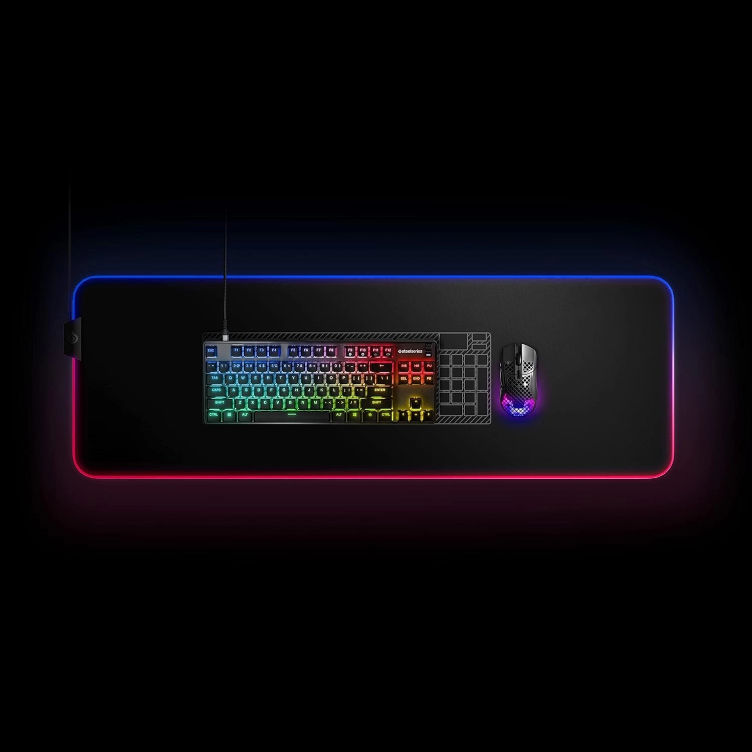 SteelSeries Apex 9 TKL - Mechanical Gaming Keyboard - Optical Switches - 2-Point Actuation - Keyless Compact Size - Removable Switches - US Layout (QWERTY)