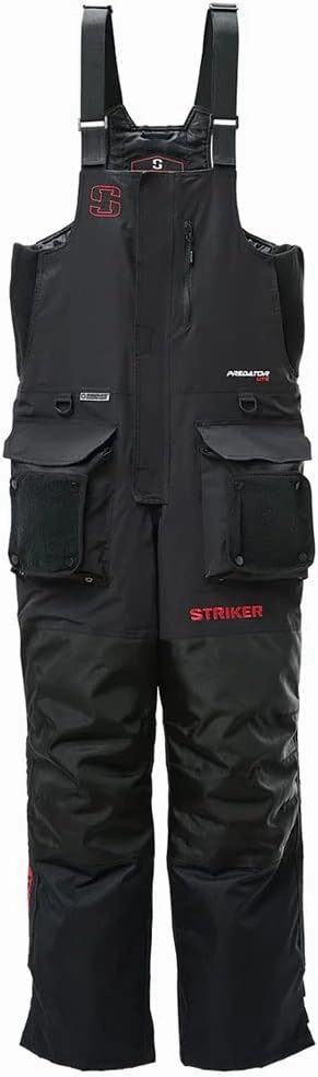Striker Men's Prеdаtor Lite Durable Windproof Water-Resistant Outdoor Ice Fishing Bib with Sureflote Flotation Technology