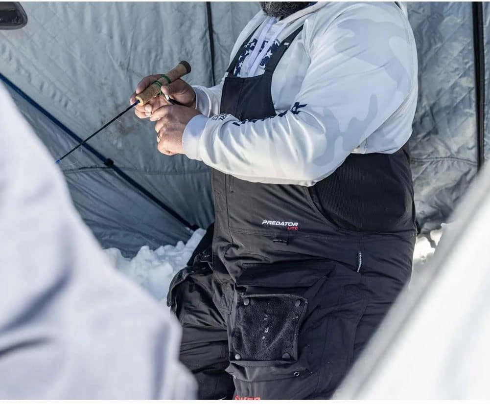 Striker Men's Prеdаtor Lite Durable Windproof Water-Resistant Outdoor Ice Fishing Bib with Sureflote Flotation Technology