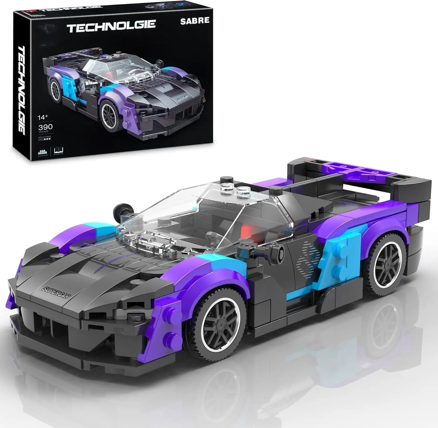 Super Sports Car Building Set,Racing Car Building Kits for Kids and Adults,Collectible Model Cars Construction Blocks Toys Gifts for Boys 6-8 10  (476 pcs)