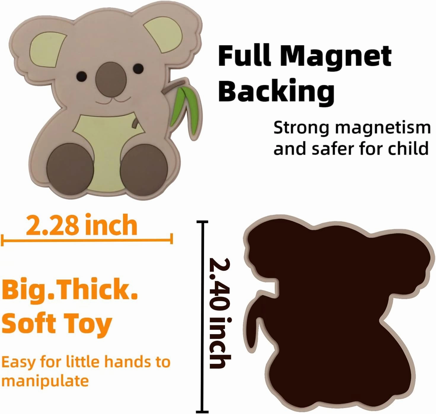 SUPINEEDO Animal Magnets - 30 Toddler Magnets for Refrigerator - Fridge Magnet for Toddlers Play with Magnetic - Kid Magnet for Sounds Learning - Promotes Animal Recognition and Language Development