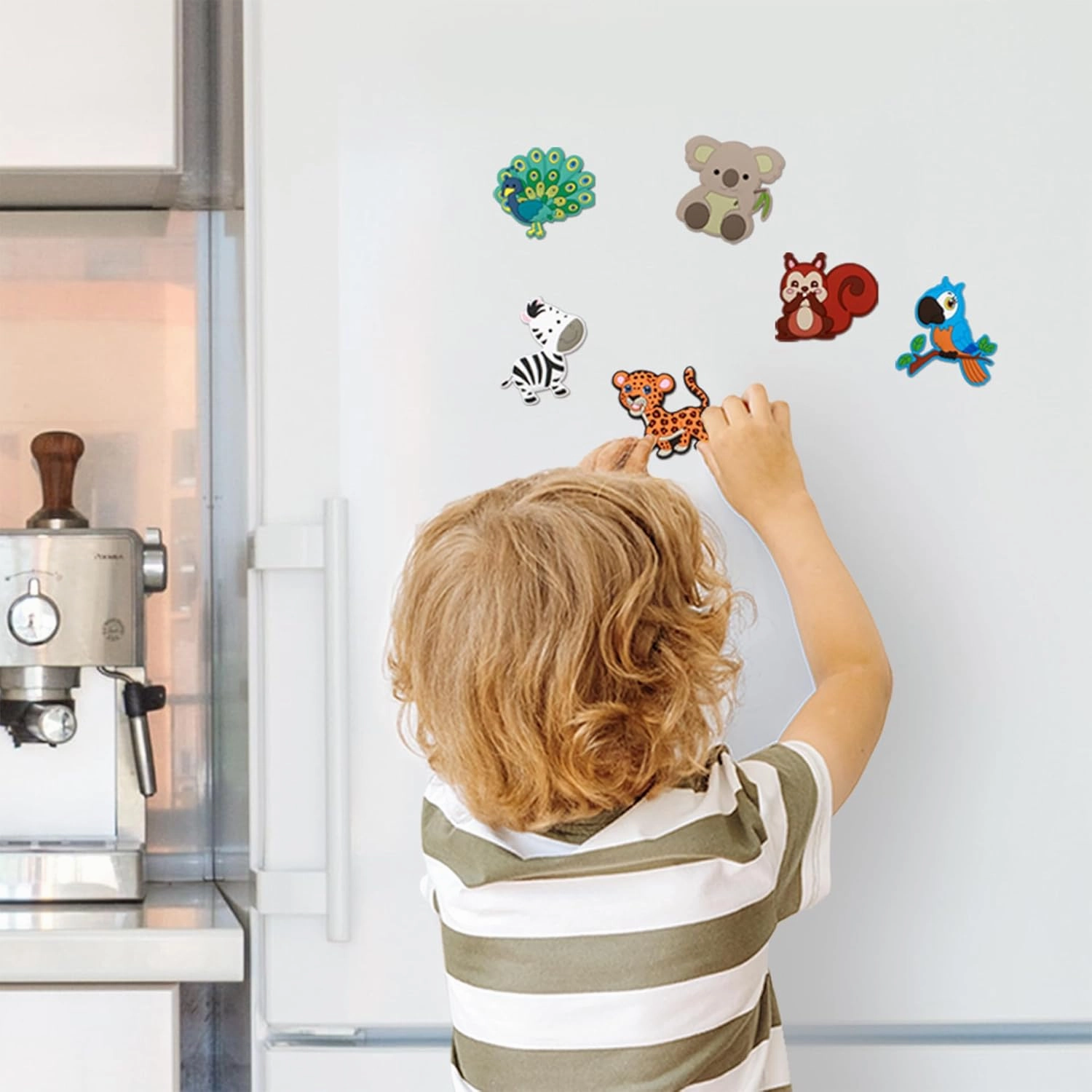 SUPINEEDO Animal Magnets - 30 Toddler Magnets for Refrigerator - Fridge Magnet for Toddlers Play with Magnetic - Kid Magnet for Sounds Learning - Promotes Animal Recognition and Language Development