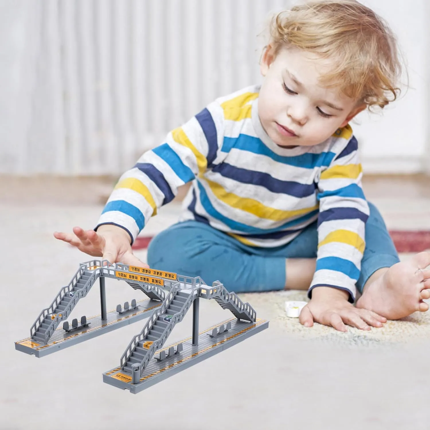 SUPVOX 2 Sets Footbridge Model Bridge Miniature Ornament for Table Bridge Building Supplies DIY Table Decor