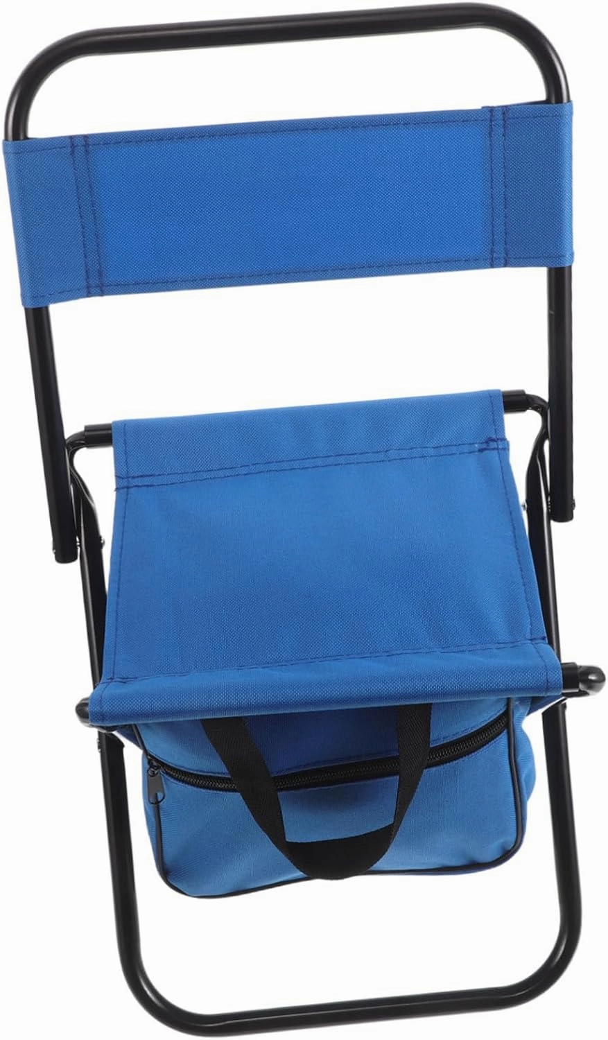 SUPVOX Folding Hunting Stool with Backrest Lightweight Outdoor Camping Chair Portable Beach Stool with Under Seat Storage Pouch for Fishing Travel and Sketching
