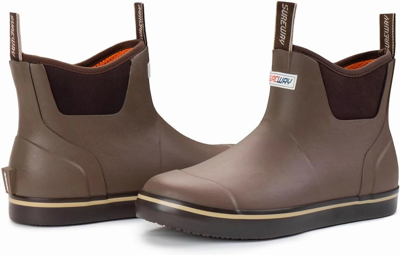 SUREWAY Women's Deck Boots Professional Non-Slip Fishing & Ankle Deck Boot Waterproof Rain Boots