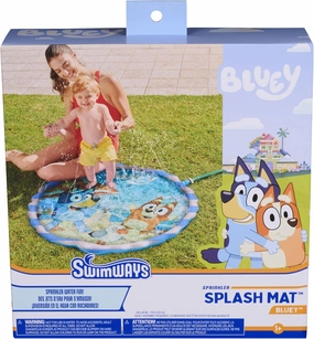 Swimways Bluey Splash Mat, Kids Splash Pad & Outdoor Toys, Bluey Pool Party Supplies & Water Toys for Kids Aged 1 & Up