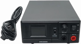 Switching Power Supply DWC30WIN, Universal Compact 13.8 Volt DC 110V AC Home Lab AC-DC Converter Power Supply for CB/HAM Radio Mobile, Output Current 30A(Max), Liquid-Crystal Display