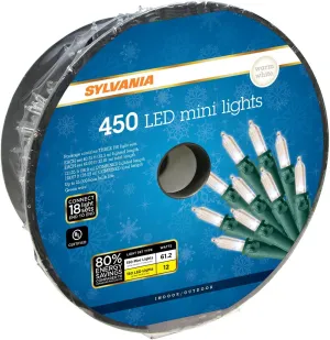 SYLVANIA LED MINI Warm White 450 Ct Christmas Lights