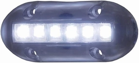 T-H Marine High-Intensity LED Underwater Boat Lights - Waterproof Surface Mount Lighting for Night Fishing & Recreational Use - 180 Lumens, Long Life, Low Power Draw - White Light
