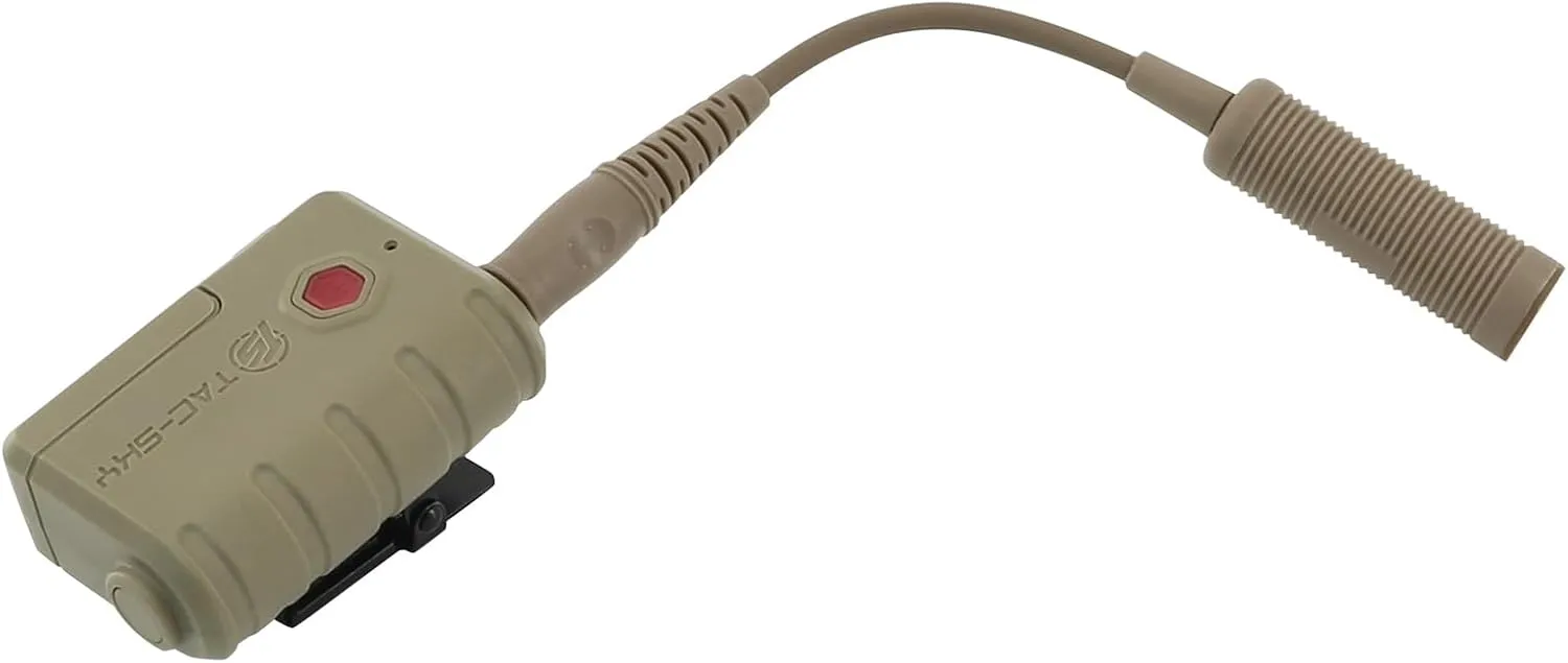 Tactical Headset Extension Line U174 Plug PTT with Bluetooth，Compatible with Mobile Phone，for COMTAC, AMP,Sordin etc. Series headsets. (Tan)