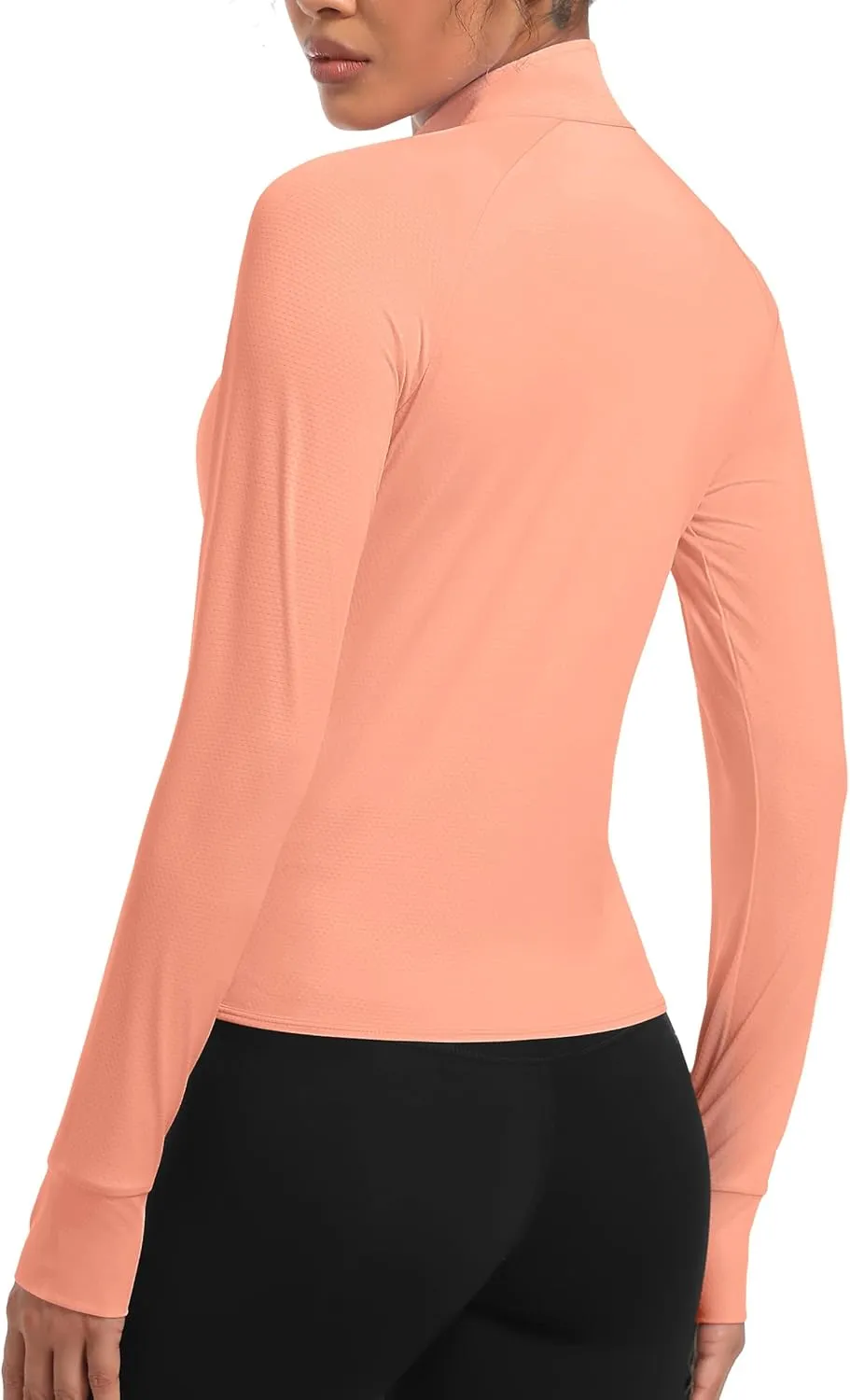 TACVASEN Women's Athletic Zip Up Jacket Long Sleeve Workout Tops for Women UV Protection Golf Outfits