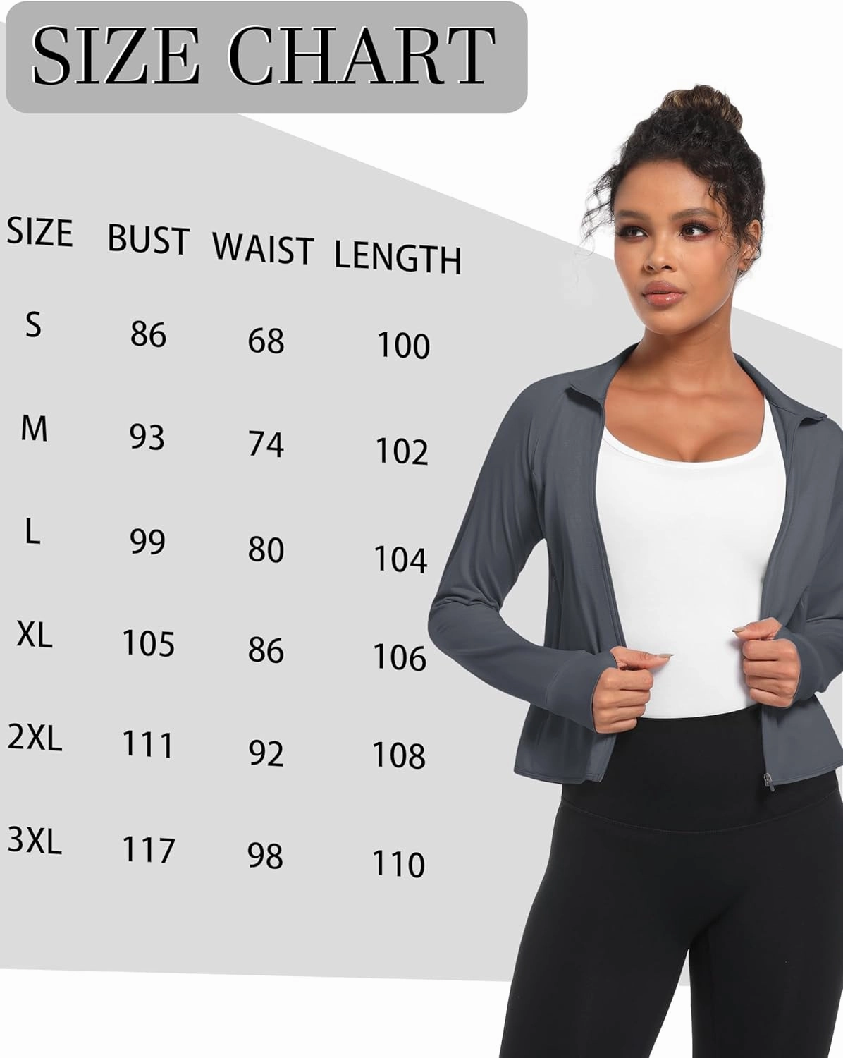 TACVASEN Women's Athletic Zip Up Jacket Long Sleeve Workout Tops for Women UV Protection Golf Outfits