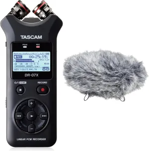TASCAM DR-07X Recorder and Windscreen Bundle
