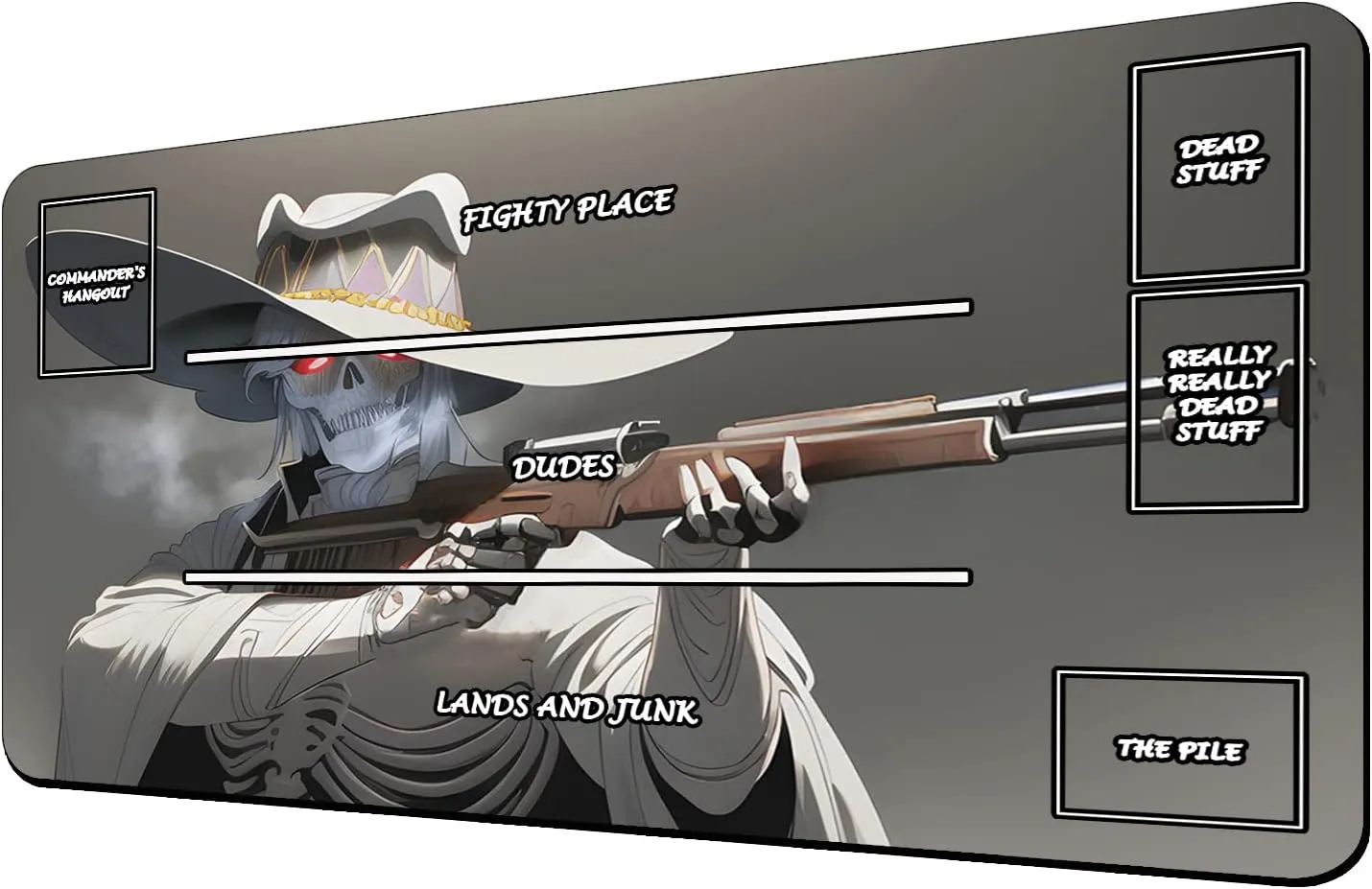 TCG Playmat, AI Paintings Game Mat, Mousepad Compatible for MTG Trading Card Game Playmats Board Game TCG Playmat Table Mats Games Size 24 x 14 inches with Zones 2300805 MFG