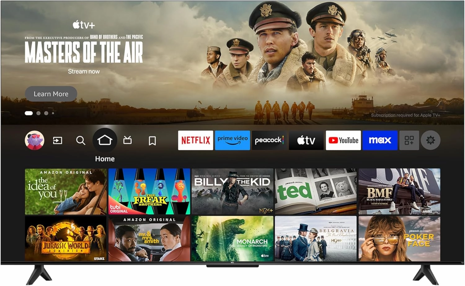 TCL 55-Inch Class S5 UHD 4K LED Smart TV with Fire TV (55S551F, 2024 Model), Dolby Vision, HDR PRO , Dolby Atmos, Alexa Built-in with Voice Remote, Apple AirPlay 2 Compatibility, Streaming Television