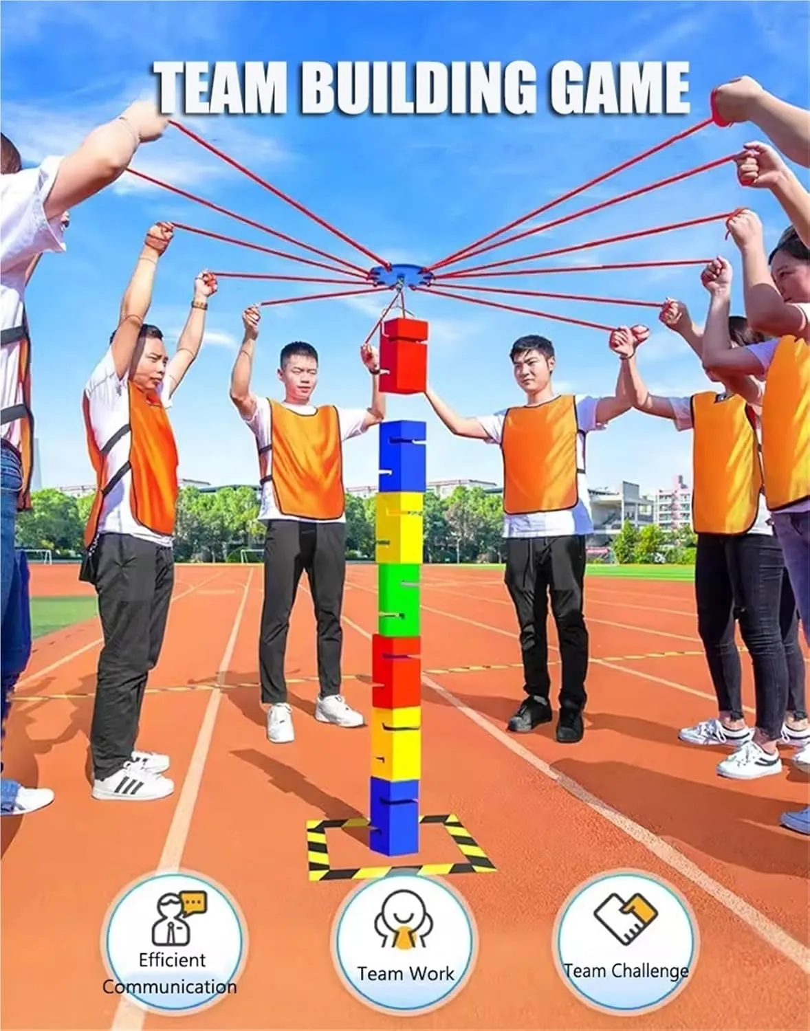 Team Building Team Building Games, Outdoor Activities Field Day Game Sets, Indoor Team Building Games for Work Adults