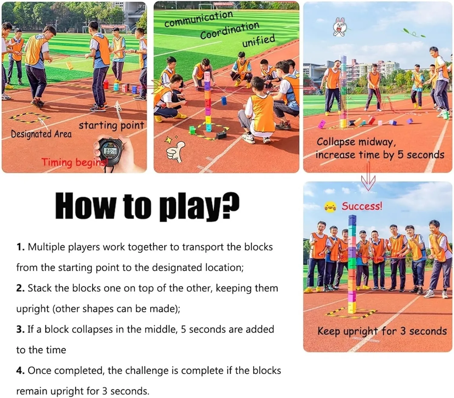 Team Building Team Building Games, Outdoor Activities Field Day Game Sets, Indoor Team Building Games for Work Adults