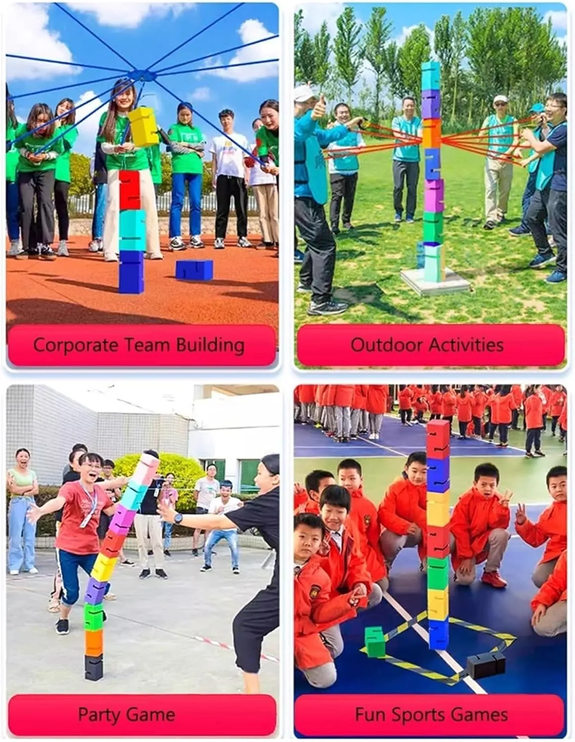 Team Building Team Building Games, Outdoor Activities Field Day Game Sets, Indoor Team Building Games for Work Adults