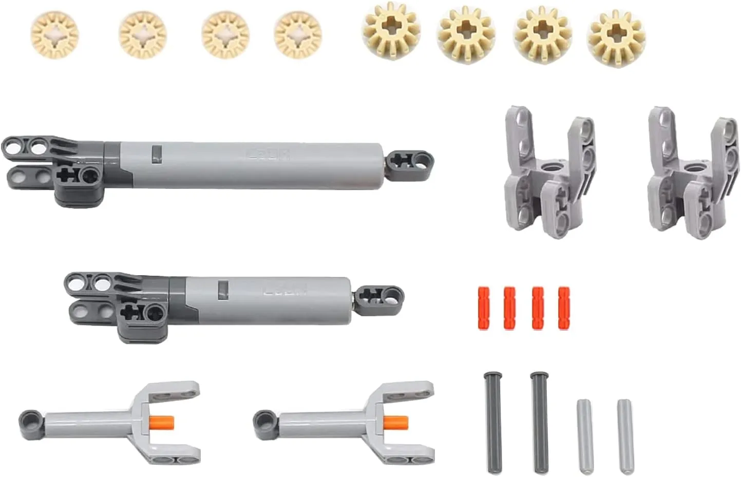 Technic Hydraulic Parts Pneumatic Kit - Compatible with Major Bricks Set, Replacement Parts and Pieces - Air Pump Gears and Axles Set