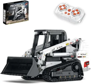 Technology Loader Building Block Set, 2.4G/APP RC Steer Loader Vehicle Construction Toys with Motor, Track Loader Building Toy Gift for Adults and Teens - 1366 Pieces