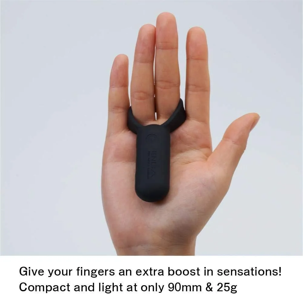 TENGA Smart Vibe Vibrating Ring for Men Women and Couples Masturbation, Rechargeable Dual Partner Stimulating Vibrator, TSV-001 Black