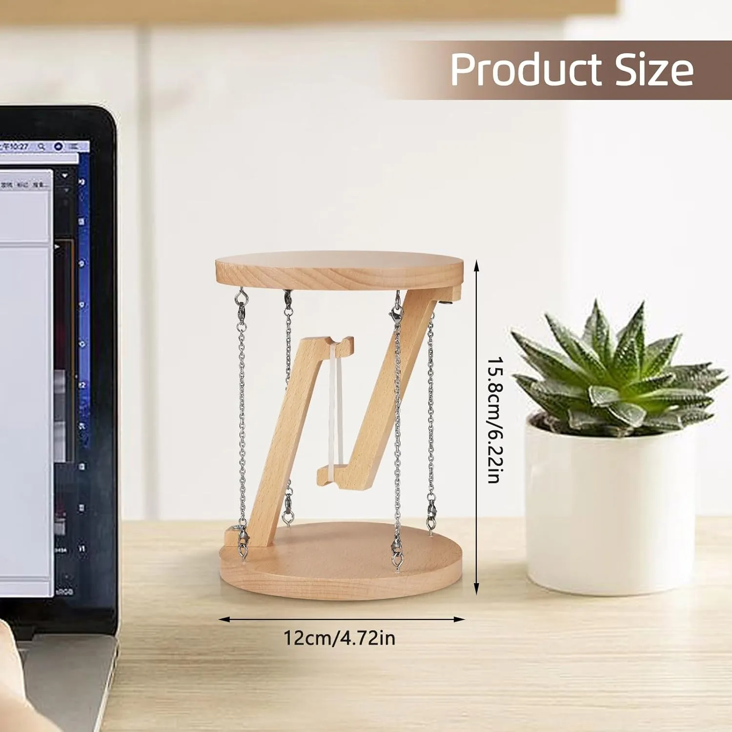Tensegrity Structure Building Block, Anti Gravity Physics Gift, Tensegrity Table, Floating Table Building Block, Handmade Floating Table Model, Tensegrity W/Integrity, 12 x 12 x 13 cm (Wood)