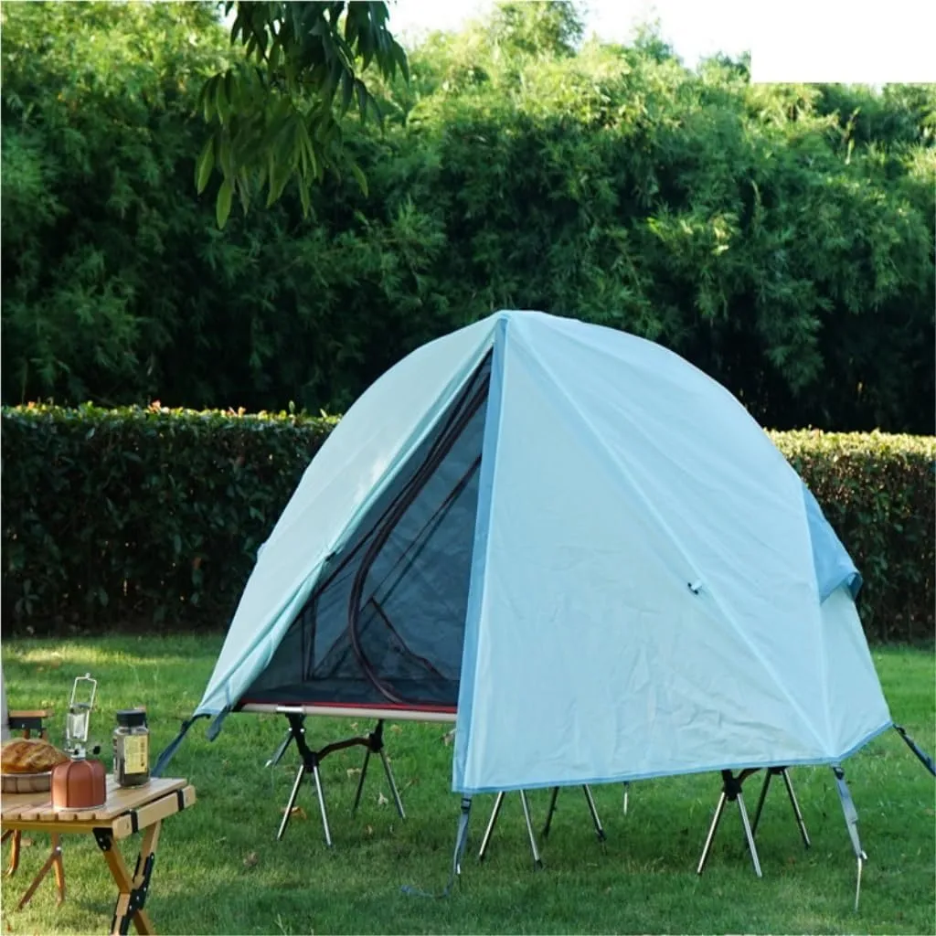 Tent Outdoor Camping Off-The-Ground Tent Single Folding Portable Mosquito Net Windproof and Anti-UV Fishing Tent Outdoor Tent