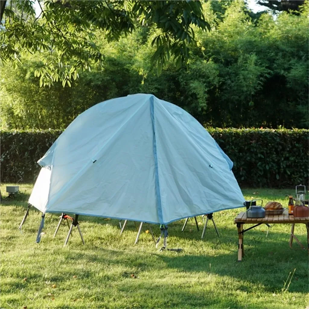 Tent Outdoor Camping Off-The-Ground Tent Single Folding Portable Mosquito Net Windproof and Anti-UV Fishing Tent Outdoor Tent