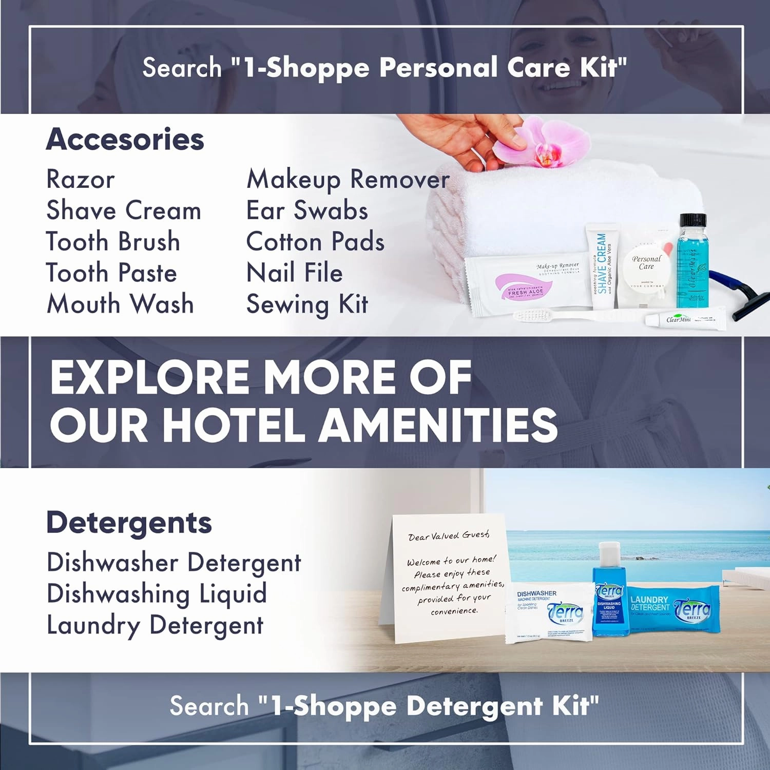 Terra Pure Wild Citrus Soaps & Toiletries Bulk Set | 1-Shoppe Amenities Kit for Hotels & Vacation Rentals | 1 oz Shampoo & Conditioner, 40g Cleansing Bar | 150 Pieces