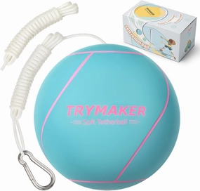 Tetherball, Tether Balls and Rope Set for Kids Blue and Green, Replacement Tetherball for Adults Backyard Outdoors…