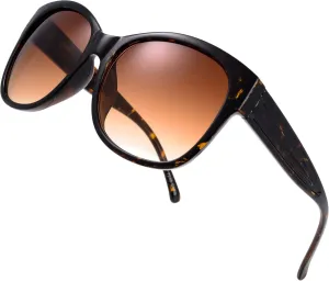 The Fresh Women's Oversized Square Jackie O Cat Eye Hybrid Butterfly Fashion Sunglasses - Exquisite Packaging