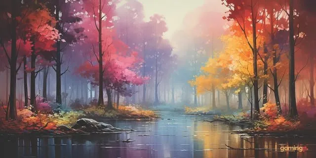 The Gaming Mat Company Single Player MTG Playmat & Mouse Pad – 28" x 14" Pastel Landscape Gaming Mouse Pad Compatible with Magic: The Gathering playmats, MTG Cards, TCG Gaming mat