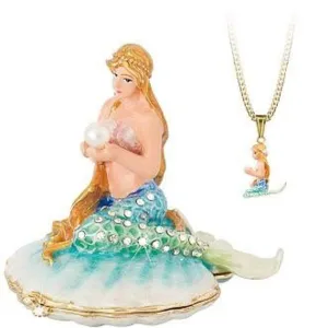 The Little Mermaid Jewel Box with Necklace and Pendant