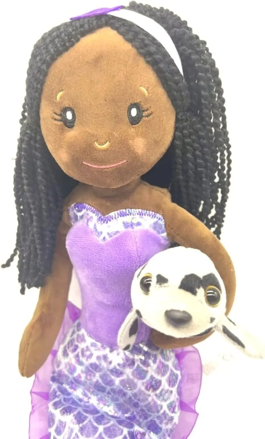 The Petting Zoo, Mermaid Doll with Harbor Seal Stuffed Animal, Gift for Girls, Plush Doll with Seal Plush Toy, 16 Inches