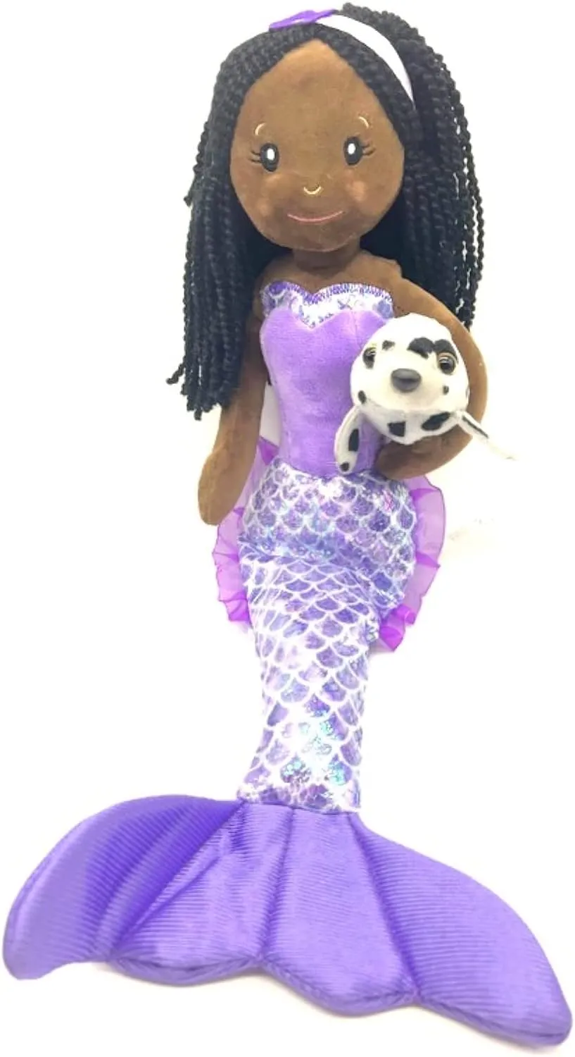 The Petting Zoo, Mermaid Doll with Harbor Seal Stuffed Animal, Gift for Girls, Plush Doll with Seal Plush Toy, 16 Inches