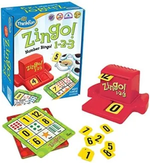 ThinkFun Zingo 1-2-3 Number Bingo Game 7703 & Zingo Booster Pack #1 Expansion for Zingo Game | Engages Kids Learning