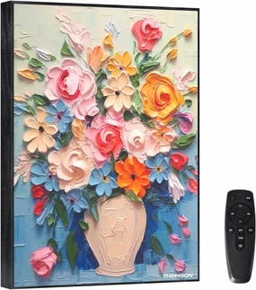 THOMSON Wireless Bluetooth Speakers with Art Painting Decoration,Ceiling Wall Mounted,Built-in Battery Wall Speakers, Remote Control,Suitable for Bedroom, Office, Living Room, Hotel, Restaurant