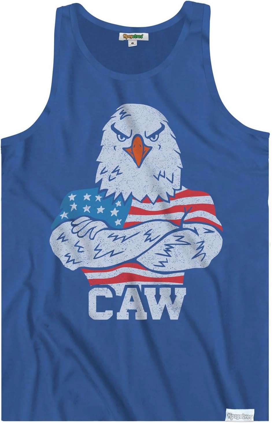 Tipsy Elves 4th of July Tank Tops Mens USA Sleeveless Shirts Retro Patriotic American Flag Tanks for Men