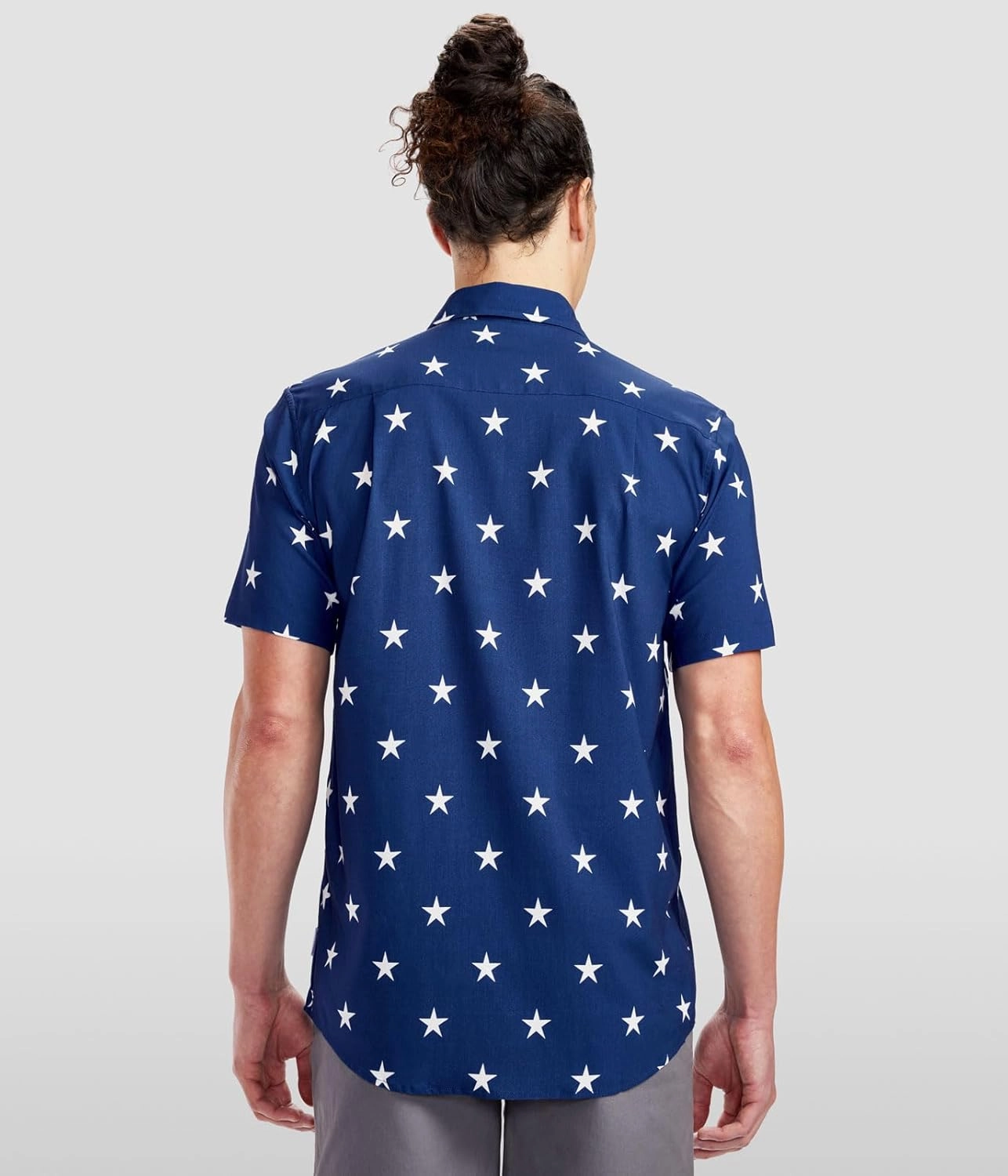 Tipsy Elves Patriotic Shirts for Men - USA Short Sleeve Button Up American Flag Shirts for Men for 4th of July