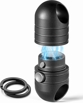 TISUR Magnetic Quick Release Keychain,Titanium Detachable Rotatable Key Chain Connector, Magnetic Key Holder with 2 Key Rings