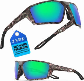 TOREGE Polarized Sports Sunglasses for Men Women Shooting Cycling Running Golf Fishing Sunglasses Durable Lens TR36