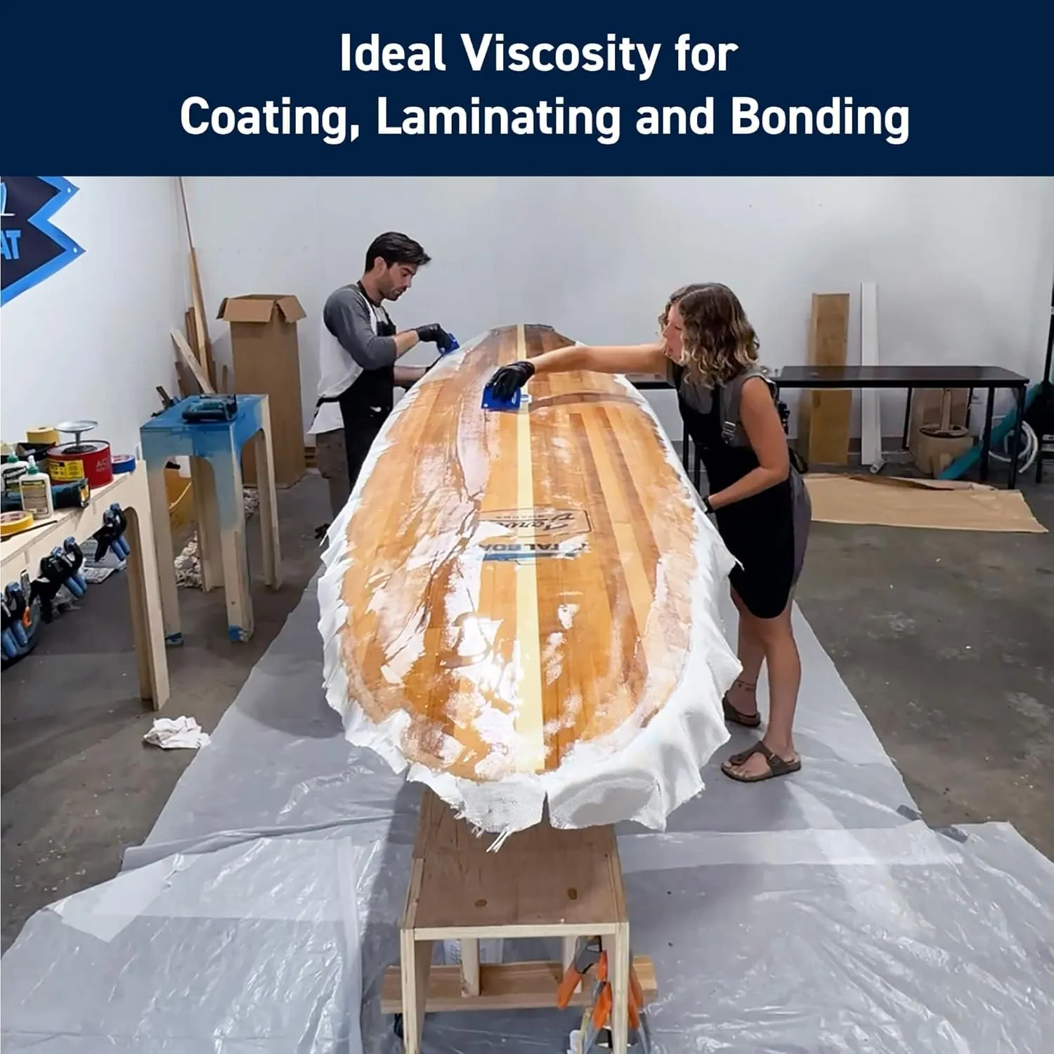 TotalBoat 5:1 Marine Epoxy Resin Kit for Bonding, Filleting, Coating, and Laminating - Use for Fiberglass, Wood, Carbon Fiber, Boat Building, Repairs, Woodworking (Quart, Slow Hardener, Pumps)