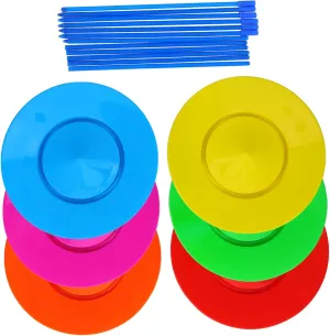 TOYANDONA 1 Set Spinning Plate Juggling for Discs Sticks Circus Performance Props for Creative Play Birthday Party Favor Enhance Coordination Confidence
