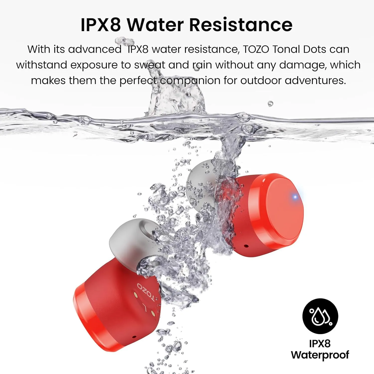 TOZO T12 (Compact Ergonomic Edition) Wireless Earbuds Bluetooth 5.3 Headphones, Call ENC Noise Cancelling Mic, 55Hrs Playtime App Customize EQ IPX8 Waterproof LED Digital Display Premium Sound Headset